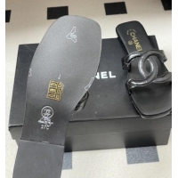 Promotional Chanel Crocodile-patterned Calfskin Mules Sandals G47250 Black 2026