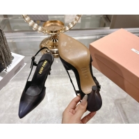 Top Design Miu Miu Calf Leather Slingbacks Pump 7.5cm 5I546E Black 2026