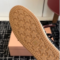 Low Price Miu Miu Suede Espadrille Sneakers Black MM120804 1208065