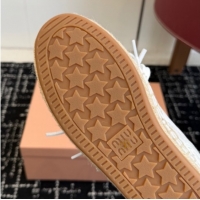 Charming Miu Miu Suede Espadrille Sneakers White MM120804 1208066