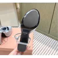 Grade Miu Miu Patent Leather High Heel Sandals 11.5cm MM120806 Blue 2026