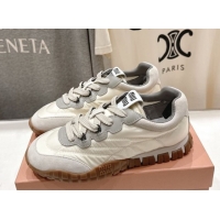 Best Product Miu Miu Tyre Technical Fabric and Suede Sneakers 5E417E White 2026