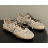 Duplicate Miu Miu Mesh and Suede Sneakers 5E589E Beige 2026