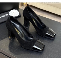 ​Best Discount Chanel Suede & Patent Calfskin Pumps G47180 Black Spring Summer 2026