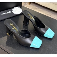 Market Sells Chanel Lambskin & Patent Calfskin Pumps G47176 Black/Blue Spring Summer 2026