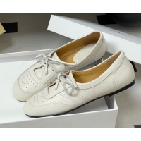 Good Quality The Row Leather Laced-up Sneakers TR120802 White 2026