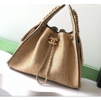 Inexpensive Chanel 25 Small Hobo Handbag in Braided Raffia AS5293 Beige 2026