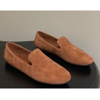 Charming The Row Suede Flat Loafers TR120808 Light Brown 2026
