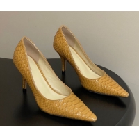 Grade Quality The Row Liisa Two Pumps 8.5cm in Embossed Leather TR120813 Yellow 2026