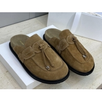Unique Style The Row Suede Mules with Tie Brown 0224064 2026
