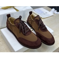 Purchase The Row Suede and Fabric Sneakers Brown 0224065 2026