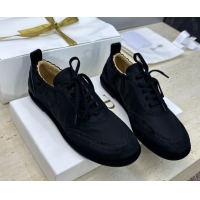 Good Quality The Row Suede and Fabric Sneakers Black 0224067 2026