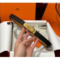 Cheapest Hermes Kelly Duo Belt 1.8cm in Epsom Calfskin H102202 Black/Gold 2024