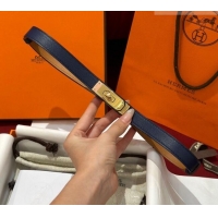 Cheapest Hermes Kelly Duo Belt 1.8cm in Epsom Calfskin H102202 Blue/Gold 2024