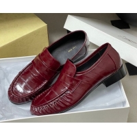 Cheap Price The Row Loafers in Eel Embossed Leather TR022402 Red 2026