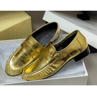 Good Looking The Row Loafers in Eel Embossed Leather TR022402 Gold 2026
