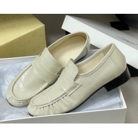 Charming The Row Loafers in Eel Embossed Leather TR022402 White 2026