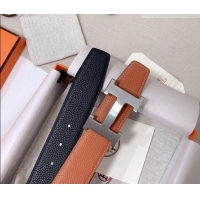 Shop Cheap Hermes Constance Belt Buckle & Reversible Togo Calfskin Leather Strap 3.8cm 0108 Black/Brown 2025