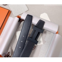 Most Popular Hermes Constance Belt Buckle & Reversible Calfskin Leather Strap 3.8cm 010802 All Black 2025