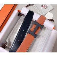 Luxury Cheap Hermes Constance Belt Buckle & Reversible Calfskin Leather Strap 3.8cm 010802 Brown/Black 2025