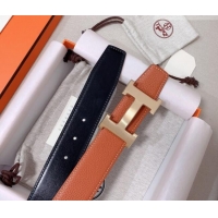 ​Most Popular Hermes Constance Belt Buckle & Reversible Calfskin Leather Strap 3.8cm 010802 Brown/Gold 2025
