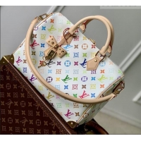 Promotional Louis Vuitton LV x TM Speedy Soft 30 Bag in Multicolor/White Canvas M27789 2026