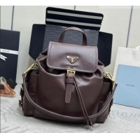 Best Product Prada Explore medium nappa leather backpack bag 1BZ080 Burgundy 2026