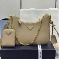 Best Quality Prada Re-Edition 2005 Saffiano leather bag 1BH204 Apricot 2026