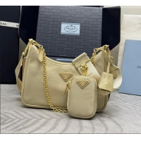 Best Product Prada Re-Edition 2005 Re-Nylon Bag 1BH204 Sand/Gold 2026