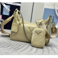 Good Looking Prada Re-Edition 2005 Re-Nylon Bag 1BH204 Sand/Silver 2026