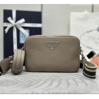 Fashion Discount Prada Small leather shoulder bag 1BH082 Slate Grey 2026