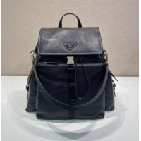 New Release Creation Prada Men's Explore leather backpack bag 2VZ118 Black 2026