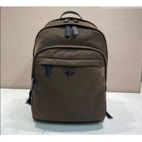 Classic Specials Prada Re-Nylon and Saffiano Leather Backpack Bag 2VZ048 Brown 2026