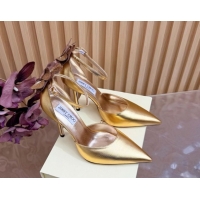 Purchase Jimmy Choo Marja Pumps 10cm in Calfskin Leather with Flower Gold 0207014 2026