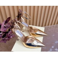Grade Quality Jimmy Choo Marja Pumps 10cm in Patent Leather with Flower Gold 0207018 2026