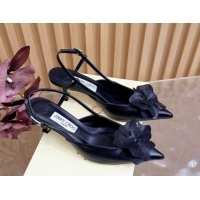 Best Product Jimmy Choo Mimmi Sling Back Pumps 6.5cm in Calfskin Leather with Flower Black 0207021 2026