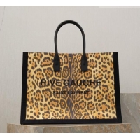 Promotional Saint Laurent Rive Gauche Large Tote bag in Leopard Print 509415 2026
