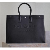 Top Grade Saint Laurent Rive Gauche Large Tote bag in Calfskin Leather 509415 Black 2026