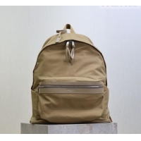 Top Quality Saint Laurent City Backpack Bag in Nylon 326865 Beige 2026