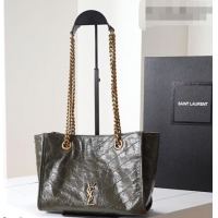 Best Price Saint Laurent NIKI small shopping bag in vintage leather 872680 Green 2026