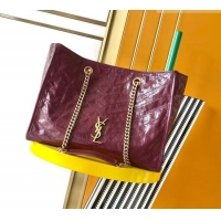 Grade Price Saint Laurent NIKI shopping bag in vintage leather 871151 Burgundy 2026