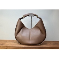 Market Sells Saint Laurent MOMBASA Medium hobo bag in Leather 862029 Coffee Brown 2026