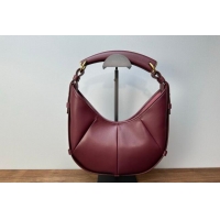 Best Price Saint Laurent MOMBASA Small hobo bag in Leather 851432 Burgundy 2026