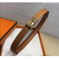Top Design Hermes Collier de Chien Belt 2.5cm in Madame Calfskin with Gold Hardware 0314 Brown 2025