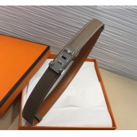 Top Quality Hermes Collier de Chien Belt 2.5cm in Madame Calfskin with Silver Hardware 0314 Grey 2025