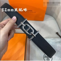 Original Cheap Hermes Ancre belt buckle & Reversible Epsom leather strap 3.2cm 0314 Black/Coffee 2025