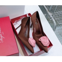 Best Product Roger Vivier Rose Pumps 10cm in Satin 0225001 Brown 2026