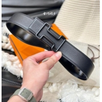 Shop Fashion Hermes Tonight Color belt buckle & Reversible leather strap 3.8cm 0314 Black 2025