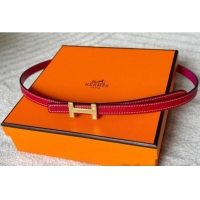 Good Looking Hermes Focus belt buckle & Reversible leather strap 1.3cm 0314 Dark Pink/Red 2025