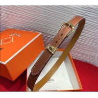 Trendy Design Hermes Ecuyere Leather Belt 2.4cm 0617 Brown/Gold 2025
